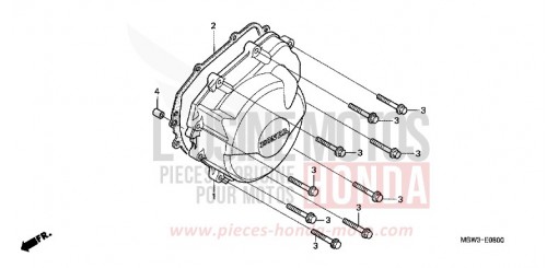 COUVERCLE DE GENERATRICE CBR600F4 de 2004